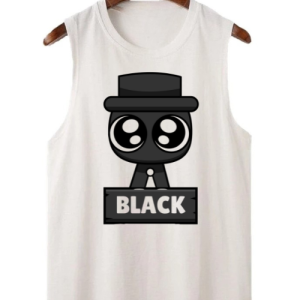(COD) 100% COTTON Casual White Muscle Tee Sando For Kids 0-12yrs old boys and girls Durable and Affordable with High Quality and long lasting Prints Cute Sprunki Characters (not faded)