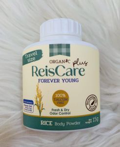 ReisCare Forever Young ไร้ซแคร์ ขนาด15กรัม (1ขวด) ผลิตจากข้าวเจ้า กลิ่นหอมสดชื่น ลดผิวอับชื้น ผดผื่น