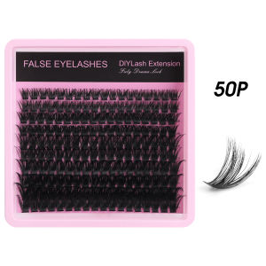 Dorisna 10Row 5D Fluffy Thick False Eyelashes 8-16mmMix Clusters Lashes Extensions DIY Makeup False Eyelashes