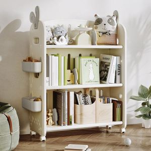 Kệ sách đứng di động 2 mặt Babyviva mẫu Rabbit