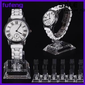fufeng 2pcs Clear Acrylic Detachable Bracelet Jewelry Watch Display Holder Stand Rack