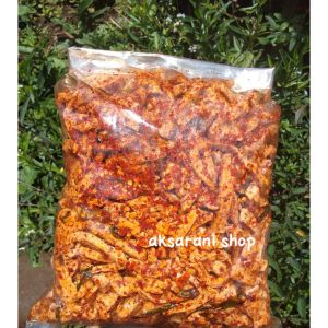 BASRENG PEDAS ISI 1KG GRAM / BASRENG PEDAS DAUN JERUK / BASRENG MERCON / CEMILAN BASRENG / RAABIHAH SNACK