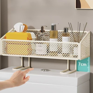 ชั้นเก็บของ ด้านบนของโถ เก็บผลิตภัณฑ์ดูแลผิว กันน้ำและกันความชื้น อัพเกรดความจุ หนาขึ้นและรับน้ำหนัก