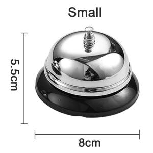 Stainless Steel Reception Bell Service Call Bell Kitchen Hotel Bar Counter Restaurant Table Bell Clear Ring Ton G Anti-Rust COD