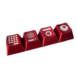 Aluminum Keycaps Featuring Enamel Finish Color Optional for a Unique Gaming Mechanical Keyboard Experience