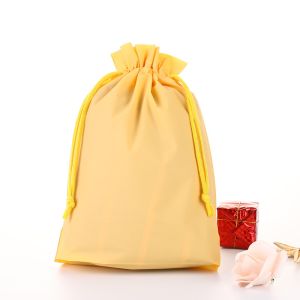 Premium Drawstring Pouch Bag Tas Serut Packaging Makeup Kantong Travel Warna Pastel Sebaguna Bahan Tebal Organizer Bag Anti Air Tempat Penyimpanan Pakaian Make Up Pouch Serut Murah PST