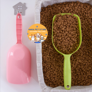 Muỗng xúc hạt cho Chó Mèo bằng nhựa (mẫu mới) - Hara Pet Store