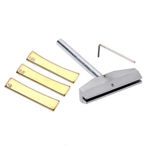 Fretboard Press Caul and Radian Fret Inserts with Wrench Luthiers Tool Guitar Bass Fingerboard Pressing Tool Repair Tool