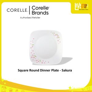 CORELLE Dinnerware - Sakura (Square Round Shape)