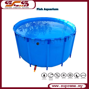 Foldable Fish Tank Aquarium Pond PVC Canvas aquaculture Thicken Round 0.9mm liner