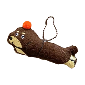 Sturdy Plush Dachshund Keychain Soft Cartoon Puppy Keyring Charm Pendant Accessory for Personalize Styles Decoration