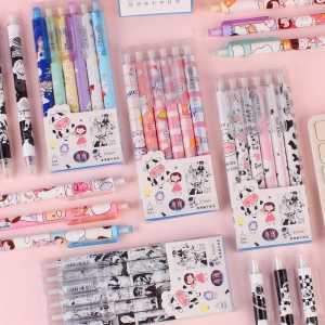 Eraseable pen gel pen press pen bisa di hapus pulpen bisa di hapus 1 set isi 6