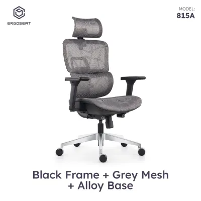 Ergoseat Transverse Ergonomic Home Office Chair With Backrest Lumber Height Adjustable