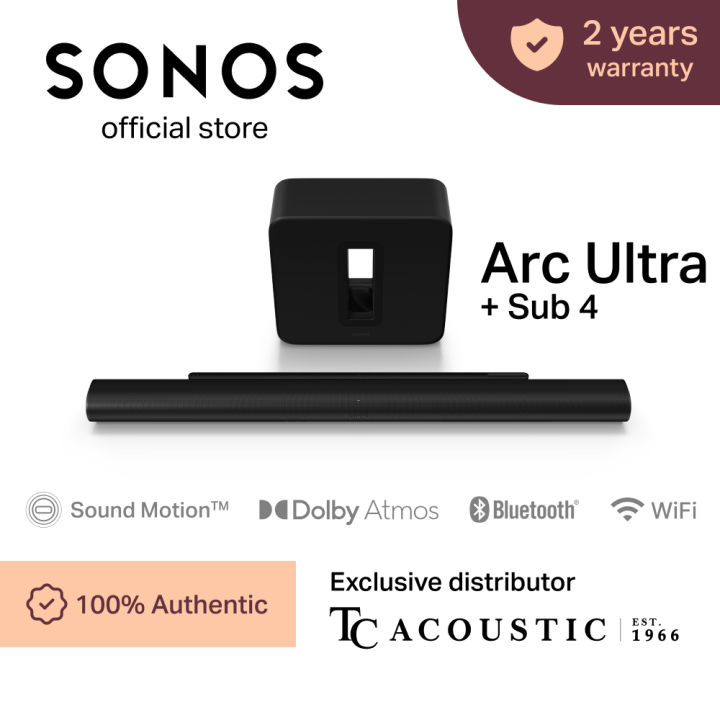 NEW] Sonos Arc Ultra Soundbar w Sonos Sub Dolby Atmos