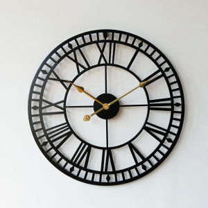 Minimalist Nordic Series Clock Iron Art Hot Sale Home Living Room Simple and Fashion Retro Creative Vintage Wall Clock Decorations