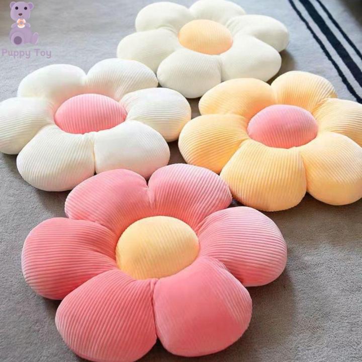 TESDFD Soft Daisy Plush Pillow Daisy Stuffed Flower Plush Toy Solid