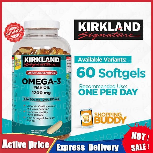 60 Softgels Kirkland Omega 3 Fish Oil 1200 Lazada PH