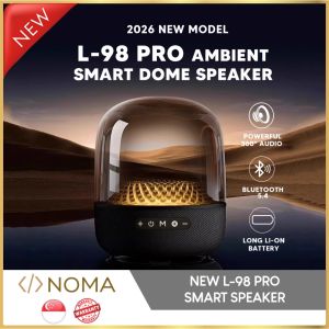 【SG】 Aura L-98 PRO Ambient Surround Wireless Speaker TWS RGB LED Light Harman Sound AUX 130W Bass