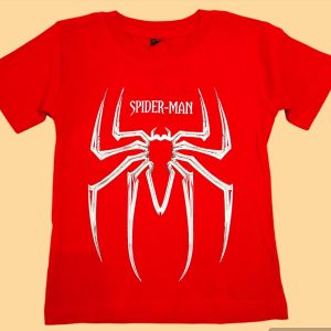 Baju Kaos Anak SUPERHERO BATMANSUPERMANSPYDERMAN Lakilaki Usia 1-10 Tahun Bahan Katun
