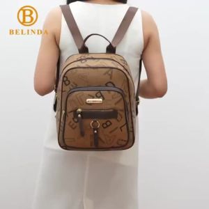 BELINDA Backpack For Woman PU Leather Korean Fashion Cute Girl Ladies College School Bag M50501