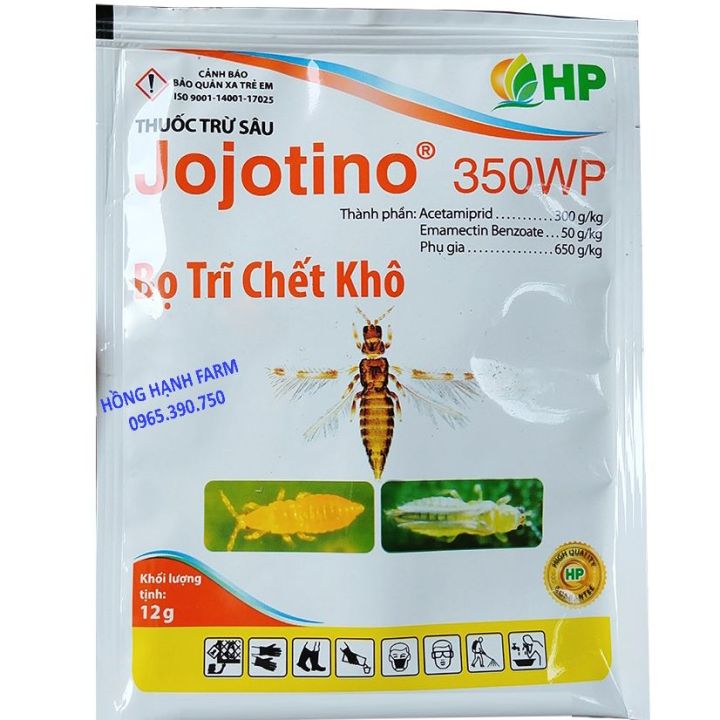 Thuốc trừ bọ trĩ JOJOTINO 350WP - Trừ sâu, rầy, bọ trĩ, rệp,. Hiệu quả ...