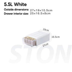 JOVNO Stackable Drawer Box | Clear Clothes Organizer for Underwear/Bra/Socks | Thickened Plastic