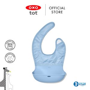 OXO Tot Roll-up Silicone Bib for Toddlers