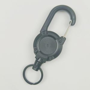 Easy Pull Wire Rope Buckle Key Storabge Ring Elastic Anti Lost Belt Buckle Outdoor Backpack Retractable Rope Carabiner Protable