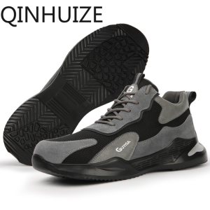 QINHUIZE steel toe safety shoes fashionable and comfortable EVA light-soled wear-resistant protective work safety boots