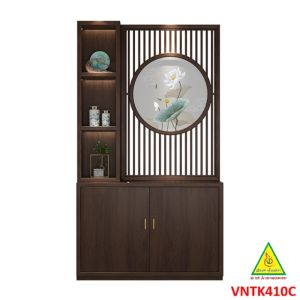 VÁCH NGĂN KIÊM KỆ TIVI GỖ MDF PHONG CÁCH Á ĐÔNG HIỆN ĐẠI VNTK410A ( không đèn) - NỘI THẤT LẮP RÁP VIENDONGADV