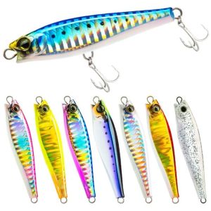 NALANILI 80mm Length Sinking Minnow Lures Long-Cast Design 29g Weight Fishing Lures Heavy Monster Shot Shape Pencil Fishing Lures For Sea Bass Fishing