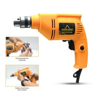 Bisa COD! JLD Mesin bor listrik 10mm bor tangan listrik 380Watt Mesin bor bolak balik 220V Mesin bor listrik murah promo bor JLD original asli bor murah cuci gudang untuk buka baut bisa bor kayu/beton tembok/besi