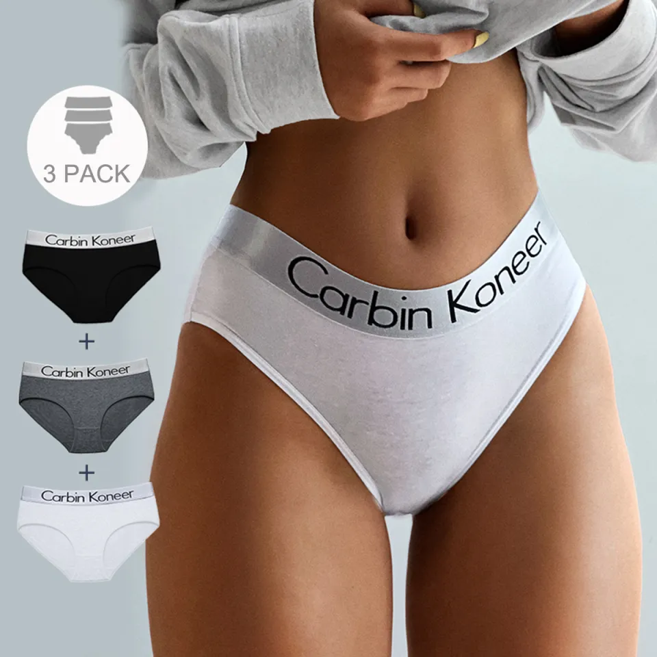 Calvin Klein Women's Carousel Logo Cotton Stretch Bikini Panties, 5 Pack