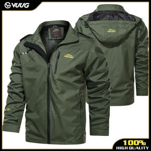 VUUG Áo Mưa Đi Bộ Đường Dài Không Thấm Nước Áo Mưa Ight Trọng Lượng Áo Khoác Áo Khoác Dụng Cụ Có Mũ Mùa Thu Thường Ngày Cho Nam Áo Khoác Chữ Màu Trơn