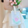 NOBLELUX PVC Túi tote trong suốt Sức chứa lớn Không thấm nước Túi xách trong suốt Di động Thạch Túi đeo vai Phụ nữ. 
