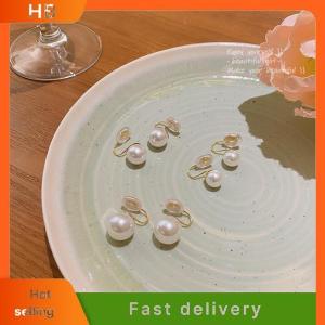 HB Pearl Ear Clip Fashion Without Ear Hole Earings Simple Ear Cuff Fake Fashion Jewelry Sweet Earings For Women