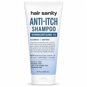 ITCHY SCALP SHAMPOO (Hydrocortisone 1%) Anti-itch ment For Dry Scalp Eczema Inflammation Relief For Men & Women. Color safe. Sulfate-free. Dermatologist Patented Formula For Flaky Scalp. Dermatologist-patented for itching & flaking ed to eczema dan