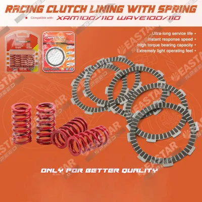 Racing Clutch Lining and Clutch Spring for Wave Xrm 100/110