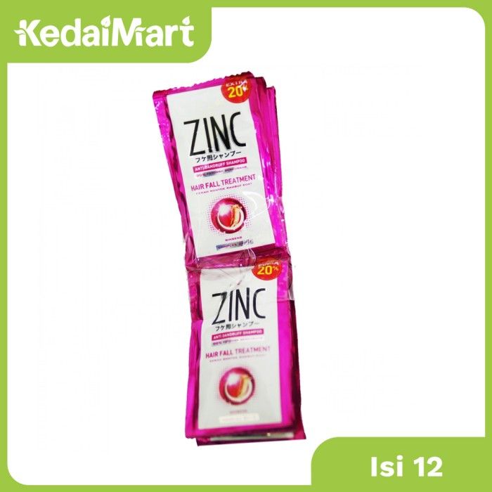 Zinc Shampoo Hair Fall Treatmen Sachet 12 x 10 ml | Lazada Indonesia