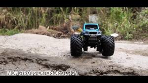 Amphibious 4WD RC Off-Road Vehicle Monster King 360 ° Spin 2.4GHz Dual Control Waterproof Modular Land & Water