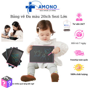 Bảng Vẽ Điện Tử 3D Tự Xóa Màn Hình LCD Thông Minh Dải Màu Sắc Nét Kích Thước Lớn 12/16/20 InchDành Cho Bé Tự Học