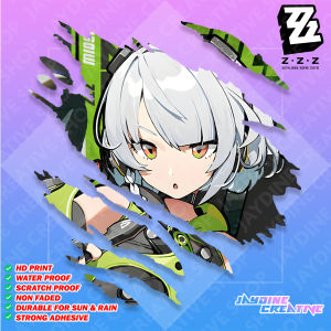Zenless Zone Zero Scratch Design Sticker Indoor Outdoor Vinyl Sticker Waterproof & Non-Faded