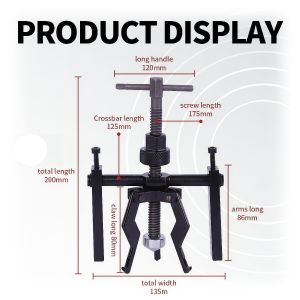 Wheel Puller – 3 Jaw Carbon Steel Automotive Tool for Bearing & Bushing Removal