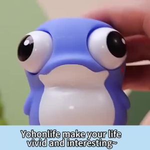 Squishy Toys Pop‑Eye Dolphin Cute Marine Dolphin For Fidget Stress Relief And Christmas Decorations And Gift for Girls