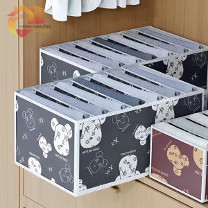 Túi đựng đồ 7 ngăn hình gấu treo tường đa năng túi vải treo đồ tiện lợi cho phòng ngủ và gia đình