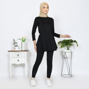 legging rok olahraga menyatu untuk seman zumba running