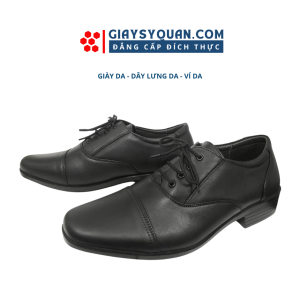 Giày da nam công sở Mã 102 - Da bò thật 100% Có khâu đế Bảo hành 12 tháng