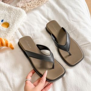 [Free Shipping] 2026 Versatile Beach Outdoor Soft Sole Summer Womens Unique Flip-Flops Flat Cute New Cartoon Slippers for Women