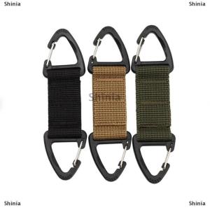 [COD] Shinia ตะขอคาราไบเนอร์สำหรับตั้งแคมป์กลางแจ้งตะขอปีนเขาสายรัดหัวเข็มขัดคลิปแขวนพวงกุญแจคาราบิเนอร์อุปกรณ์เอาตัวรอด
