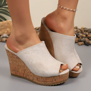 Free Shipping WomenS Wedge Sandals 2026 New Fashion Open-Toe Comfortable Platform Thick-Soled Slide Sandals
